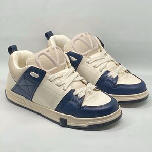 Valentino Garavani V logo Leather Low Top Sneakers size 45/us size 12
